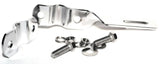 Mirror Mount Bracket-Twisted Chrome Plated 5/8 & 3/4", 6.5" Long GG#33163BP Each