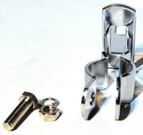 Mirror Bracket Side Mount Adjustable Clamp Pipe 7/8" or Larger Chrome GG#33164