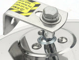 Round Mirror head 8" Convex Offset "L" Bracket Mount Chrome GG#33250 Each
