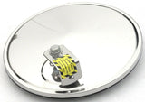 Round Mirror head 8" Convex Offset "L" Bracket Mount Chrome GG#33250 Each