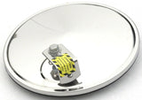 Round Mirror head 8" Convex Offset "L" Bracket Mount Chrome GG#33250 Each