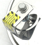 Round Mirror head 8" Convex Offset "L" Bracket Mount Chrome GG#33250 Each