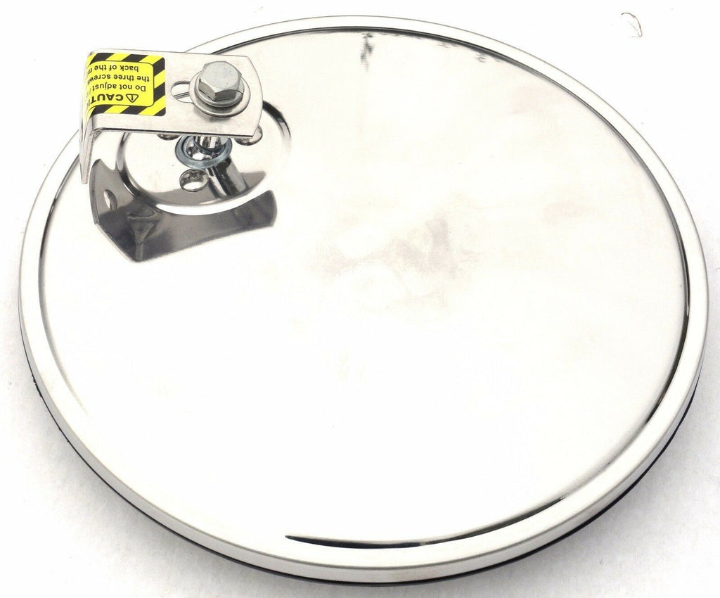 Convex Blind Sport Mirror Head 8” Round Offset Mount Stainless Steel GG#33251