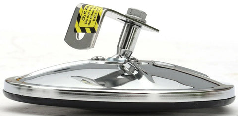 6" Round Blind Spot Convex Mirror Center Mount Chrome 5/16 Ball Stud GG#33260 Ea
