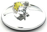 6" Round Blind Spot Convex Mirror Center Mount Chrome 5/16 Ball Stud GG#33260 Ea