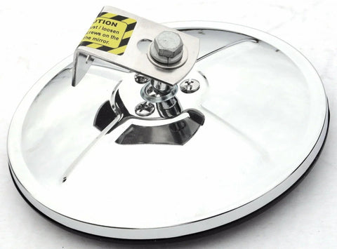 Round Blind Spot Convex Mirror 6" Center Mount Stainless 5/16 Ball Stud GG#33261