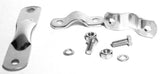 Universal Chrome Mirror Bracket with Clamp 4.75" Long 5/16" Mounting Hole 33290B