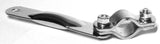 Universal Chrome Mirror Bracket with Clamp 4.75" Long 5/16" Mounting Hole 33290B
