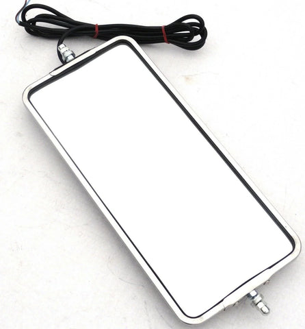 Peterbilt Kenworth Heated Mirror 7"x16" Stainless West Coast Style GG#33310-Each