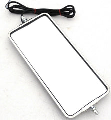 Peterbilt Kenworth Heated Mirror 7"x16" Stainless West Coast Style GG#33310-Each