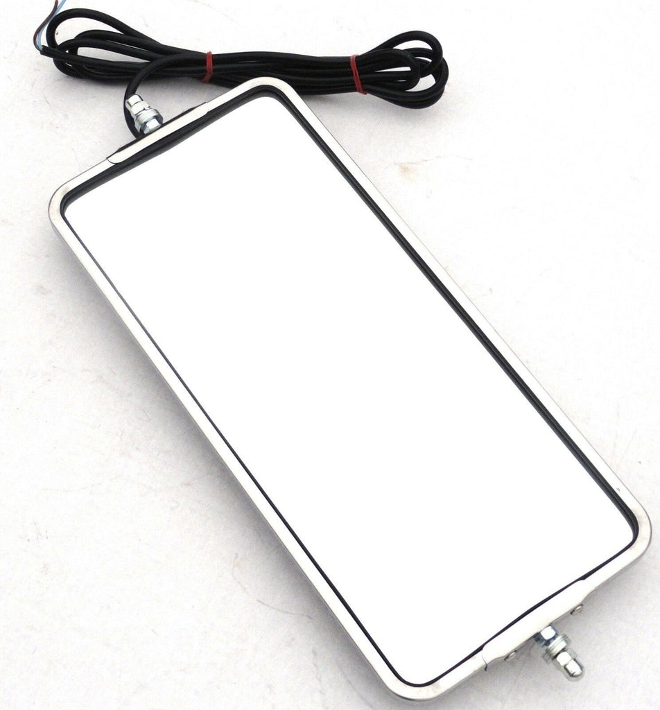 Peterbilt Kenworth Heated Mirror 7"x16" Stainless West Coast Style GG#33310-Each