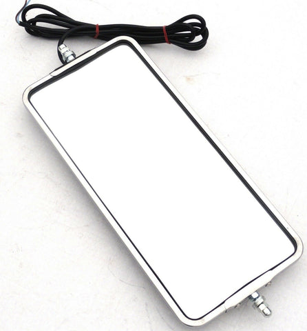 Peterbilt Kenworth Heated Mirror 7"x16" Stainless West Coast Style GG#33310-Each