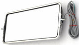 Heated Lighted West Coast Style Mirror 7” X 16” Stainless Steel GG#33311-Each