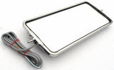 Heated Lighted West Coast Style Mirror 7” X 16” Stainless Steel GG#33311-Each