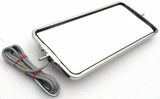 Heated Lighted West Coast Style Mirror 7” X 16” Stainless Steel GG#33311-Each