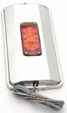 Heated Lighted West Coast Style Mirror 7” X 16” Stainless Steel GG#33311-Each