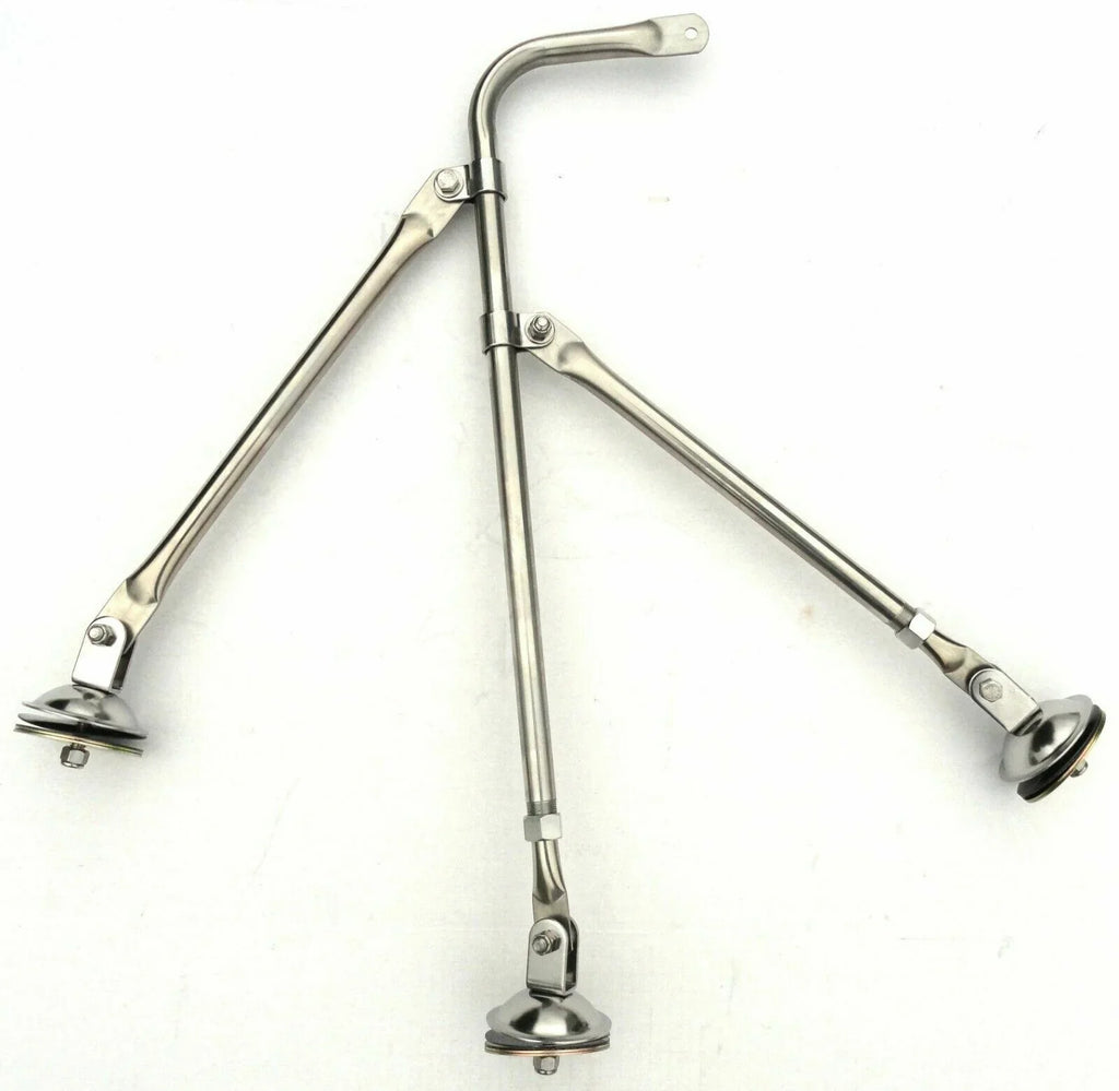 mirror fender mount tripod ONLY stainless for Freightliner Kenworth Peterbilt ea