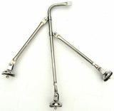 mirror fender mount tripod ONLY stainless for Freightliner Kenworth Peterbilt ea