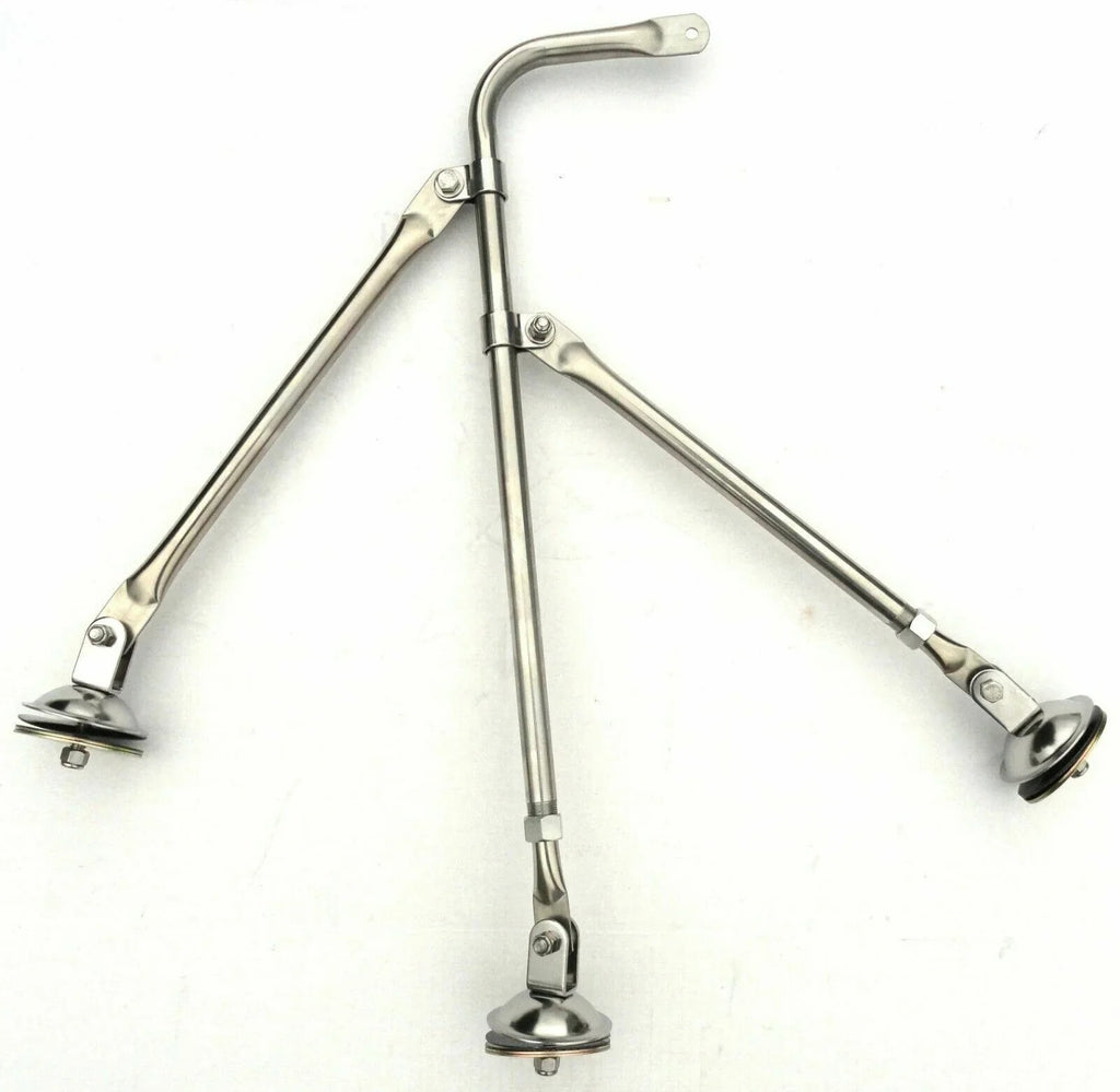 mirror fender mount tripod ONLY stainless for Freightliner Kenworth Peterbilt ea