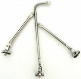 mirror fender mount tripod ONLY stainless for Freightliner Kenworth Peterbilt ea