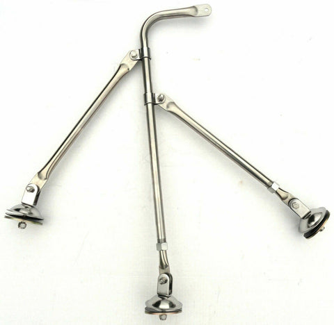 mirror fender mount tripod ONLY stainless for Freightliner Kenworth Peterbilt ea