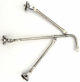 Tripod Legged Fender Mount Mirror 8" Center Mount Chrome Body GG#33322 Each