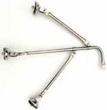 Tripod Legged Fender Mount Mirror 8" Center Mount Chrome Body GG#33322 Each
