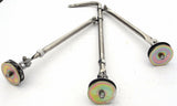 Tripod Legged Fender Mount Mirror 8" Center Mount Chrome Body GG#33322 Each