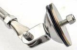 Tripod Legged Fender Mount Mirror 8" Center Mount Chrome Body GG#33322 Each