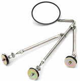 mirror fender mount tripod 8" center mount stainless for Freightliner Kenworth