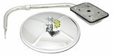 GG Convex Mirror Assembly Hood Mount 8" Stainless Steel Center Mount #33392 Each