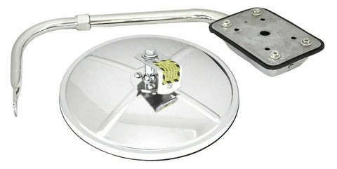 GG Convex Mirror Assembly Hood Mount 8" Stainless Steel Center Mount #33392 Each