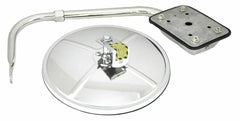 GG Convex Mirror Assembly Hood Mount 8" Stainless Steel Center Mount #33392 Each