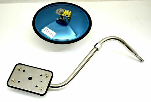 GG Mirror 8.5" Wide Angle View with Chrome Hood Mount Bracket 4 Hole #33393 Each