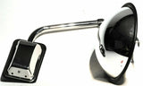GG Mirror 8.5" Wide Angle View with Chrome Hood Mount Bracket 4 Hole #33393 Each