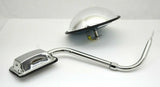 GG Mirror 8.5" Wide Angle View with Chrome Hood Mount Bracket 4 Hole #33393 Each