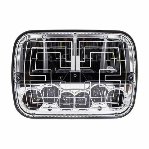 UP Heated Hi Powered Headlight High/Low Beam 5" X 7" H4 Plug 12V/24V #34137 Each