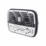 UP Heated Hi Powered Headlight High/Low Beam 5" X 7" H4 Plug 12V/24V #34137 Each