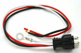 Light Wire Pigtail 3 Prong Straight Molded Plug 11" Lead UP#34212 Set of 2