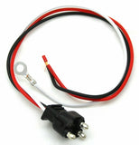 Light Wire Pigtail 3 Prong Straight Molded Plug 11" Lead UP#34212 Set of 2