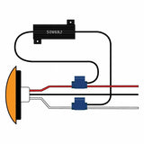 Load Resistor Set for Hyper Flashing Led Lights Incandescent Bulb System UP34235