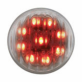 UP Rear Enclosed Center Tail Light Panel Clear Lens GLO LEDs Stainless #34281