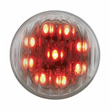 UP Rear Enclosed Center Tail Light Panel Clear Lens GLO LEDs Stainless #34281