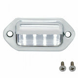 UP Rear Enclosed Center Tail Light Panel Clear Lens GLO LEDs Stainless #34281