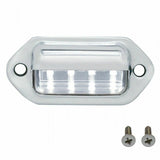 UP Rear Enclosed Center Tail Light Panel Clear Lens GLO LEDs Stainless #34281