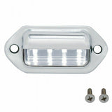 UP Rear Enclosed Center Tail Light Panel Clear Lens GLO LEDs Stainless #34281