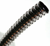 Chrome Split Corrugated Wire Loom 1/4" Dia. 6 Foot Long Polypropene UP#34800