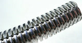 Chrome Split Corrugated Wire Loom 3/8" Dia. 6 Foot Long Polypropene UP#34801