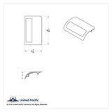 Door Pocket Lens for 379/389/388/386/384 Peterbilt 2006+ Blue Plastic UP#37069