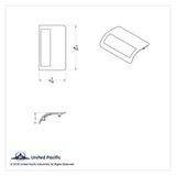Door Pocket Lens for 379/389/388/386/384 Peterbilt 2006+ Blue Plastic UP#37069